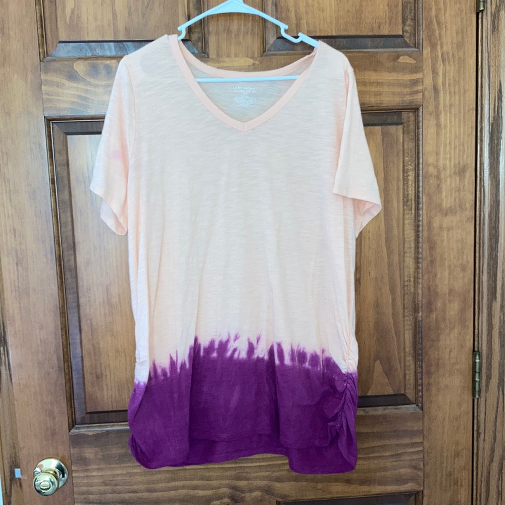 Lane Bryant size 18/20 Ruched sides tee shirt. Excellent condition